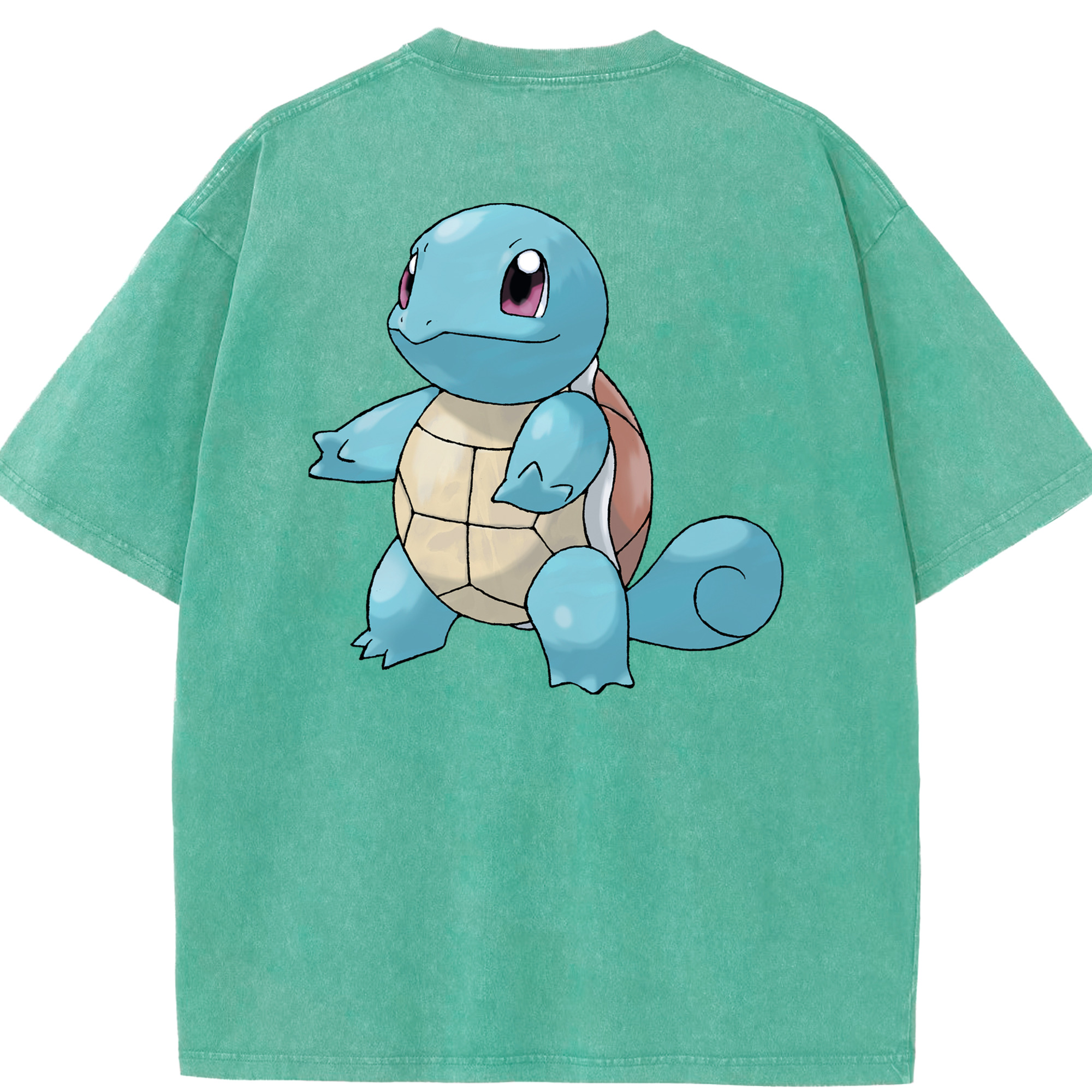 （画像用） ポケットモンスター Pokémon 綿100% ヴィンテージ風 半袖Tシャツ（背面プリント）